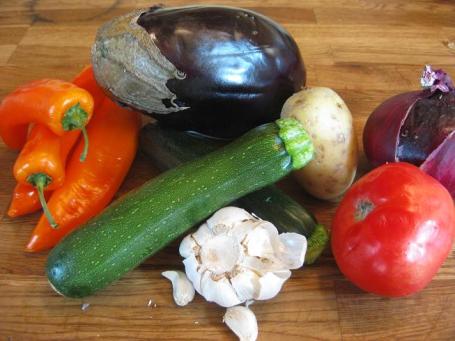 various veggies
